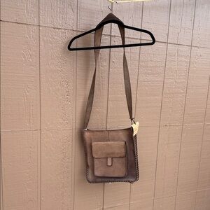 Gap Vintage NWT Brown Leather Crossbody Bag